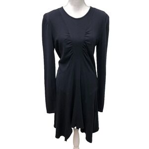 Isabel Marant Devane Dress Womens Black Long Sleeve